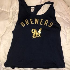 Pink Brewers tank top